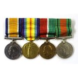 A WW1 group of four medals to W.O.Williams RNVR