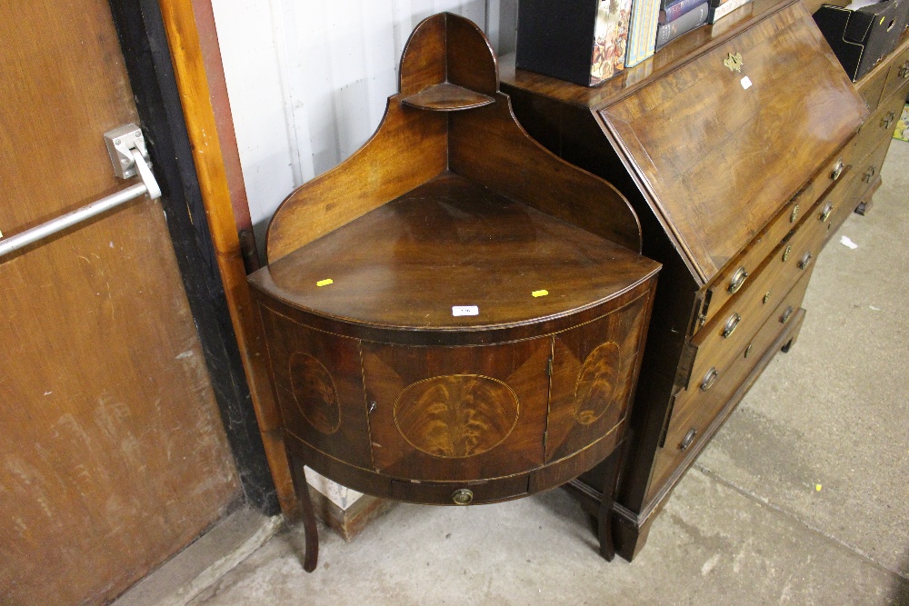 A 19th Century mahogany corner washstand