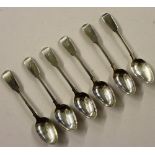 Six Victorian silver teaspoons