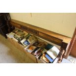 A 19th Century carved walnut shelf / console table