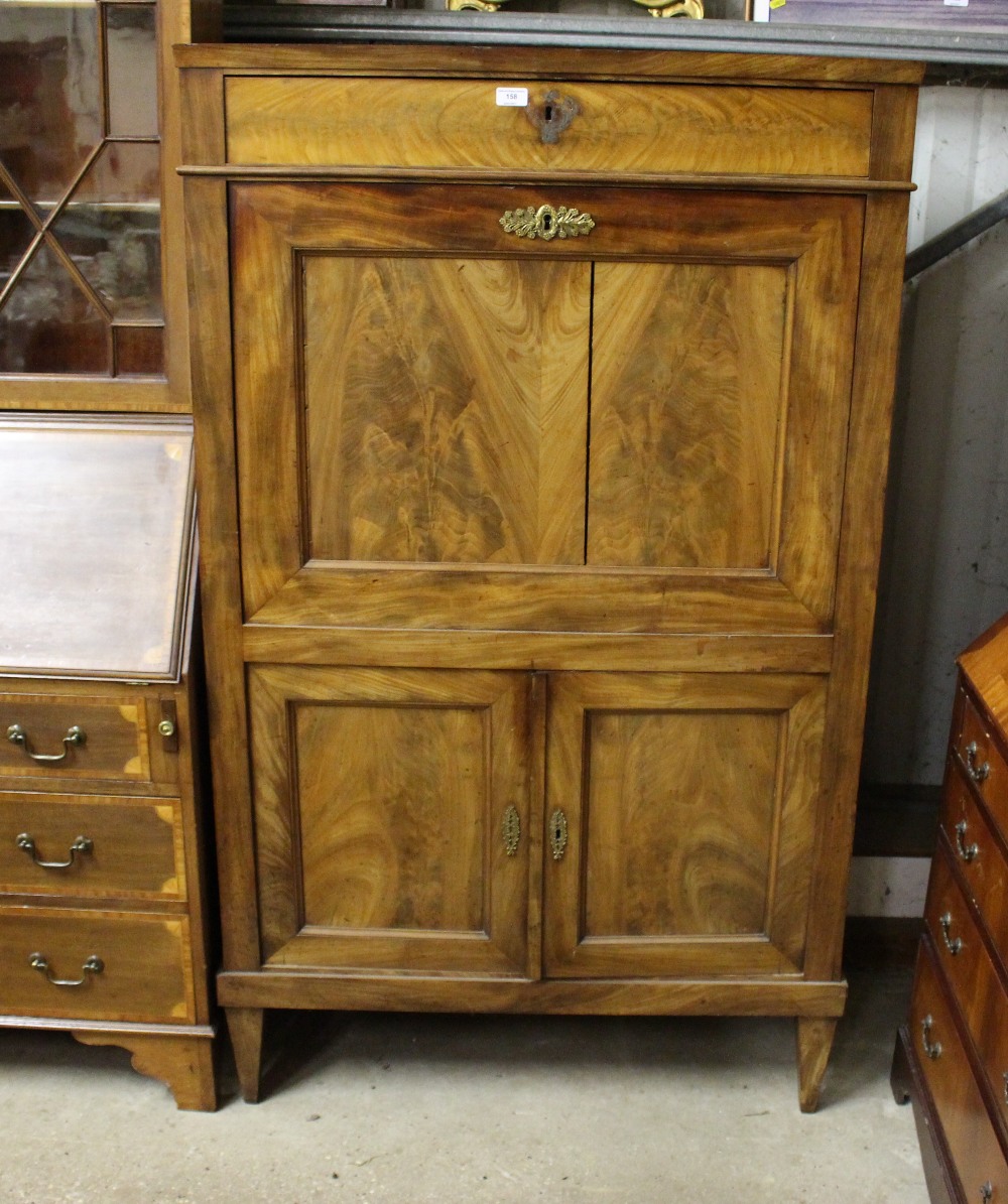 A 19th Century French mahogany secretaire