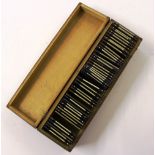 A wooden box of Magic Lantern slides