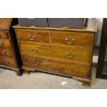 A Georgian style mahogany chest fitted two short o