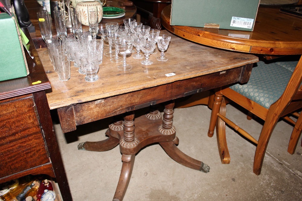 A 19th Century mahogany pedestal table