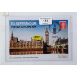 A 2016 EU Referendum Limited Edition First Day cov