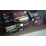 Three boxes of books