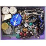 A box of costume jewellery