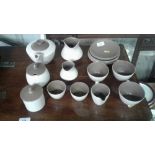 A quantity of Poole twin tone teaware