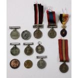 A collection of various medals