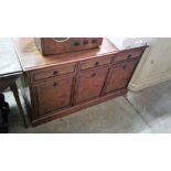 A Nathan mahogany effect sideboard fitted three dr