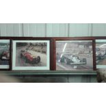 Five various Formula 1 coloured prints