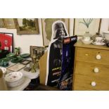 A large Star Wars cardboard cut out etc.