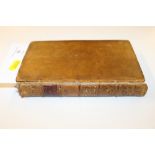 A 18th Century leather bound book "Evans Edition,