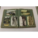 A British post card album to include Suffolk and N