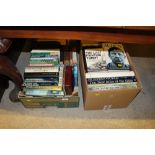 Two boxes of books