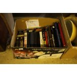 A box of autobiographical books