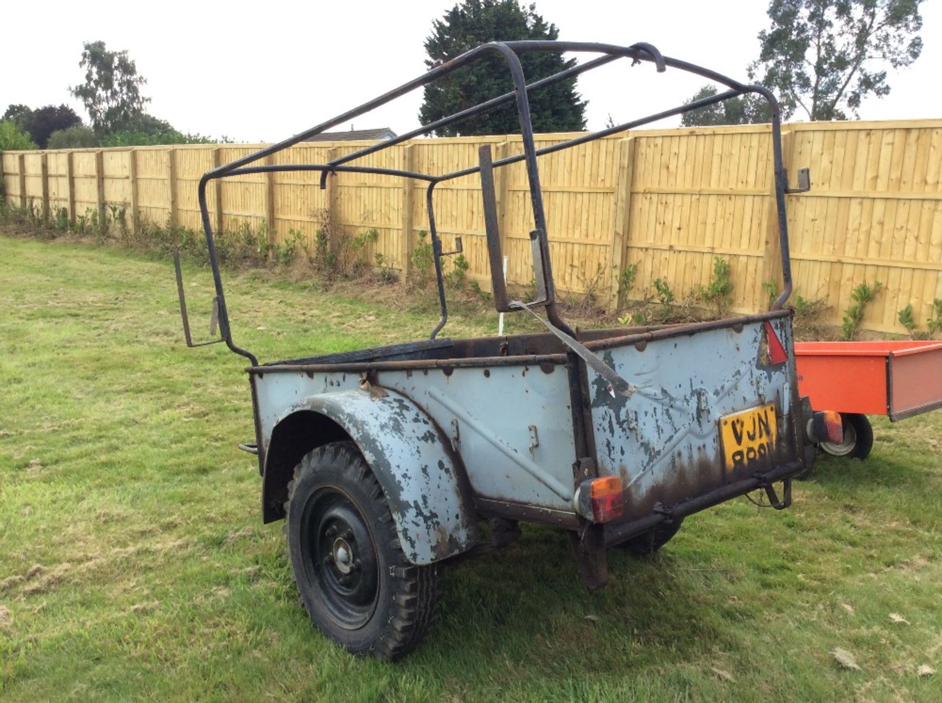 Ex-Army single axle trailer for Land Rover. 3ft 2’’ x 6ft. - Image 3 of 5