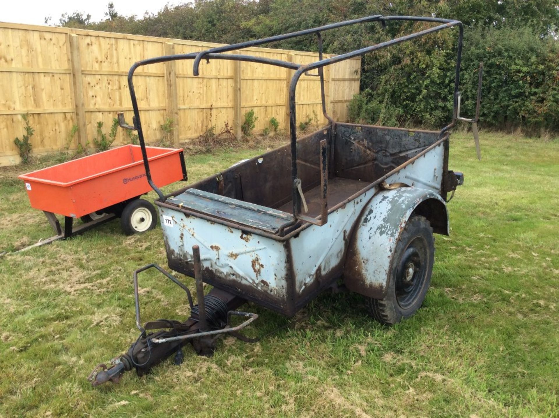 Ex-Army single axle trailer for Land Rover. 3ft 2’’ x 6ft. - Image 2 of 5