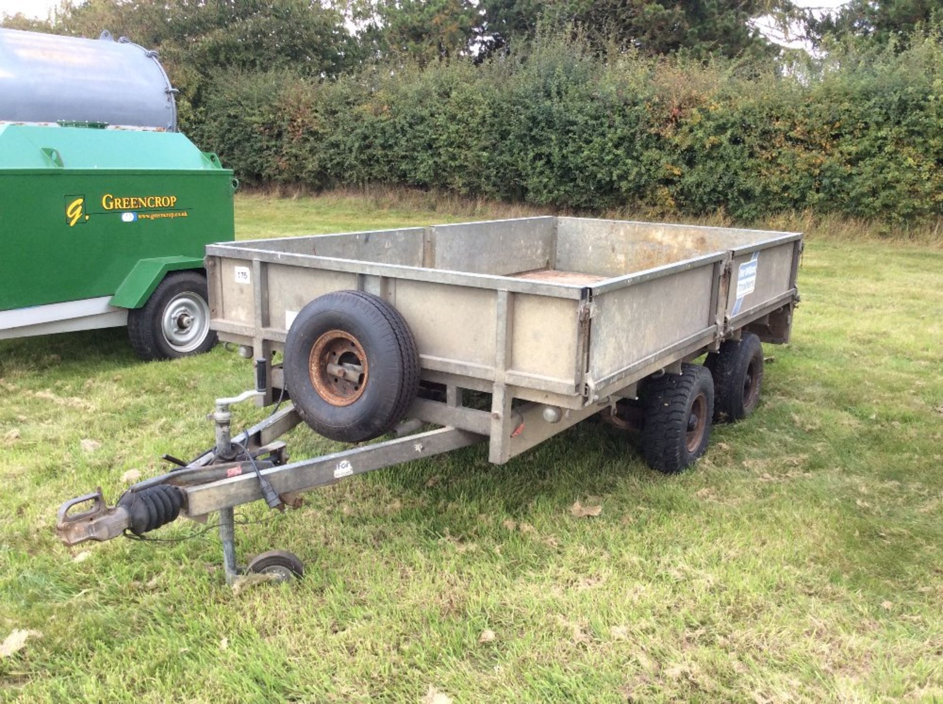 Ifor Williams 10’ x 5’ twin axle drop side trailer. Model LM105G. 2.5T gross. With ramps. On farm - Image 2 of 4