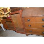 A table top and glazed display cabinet