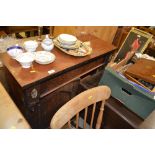 A Victorian mahogany chiffonier base AF