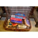 A suitcase of various books etc.