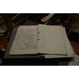 A 1950's hand written notebook, 'The North Downs an
