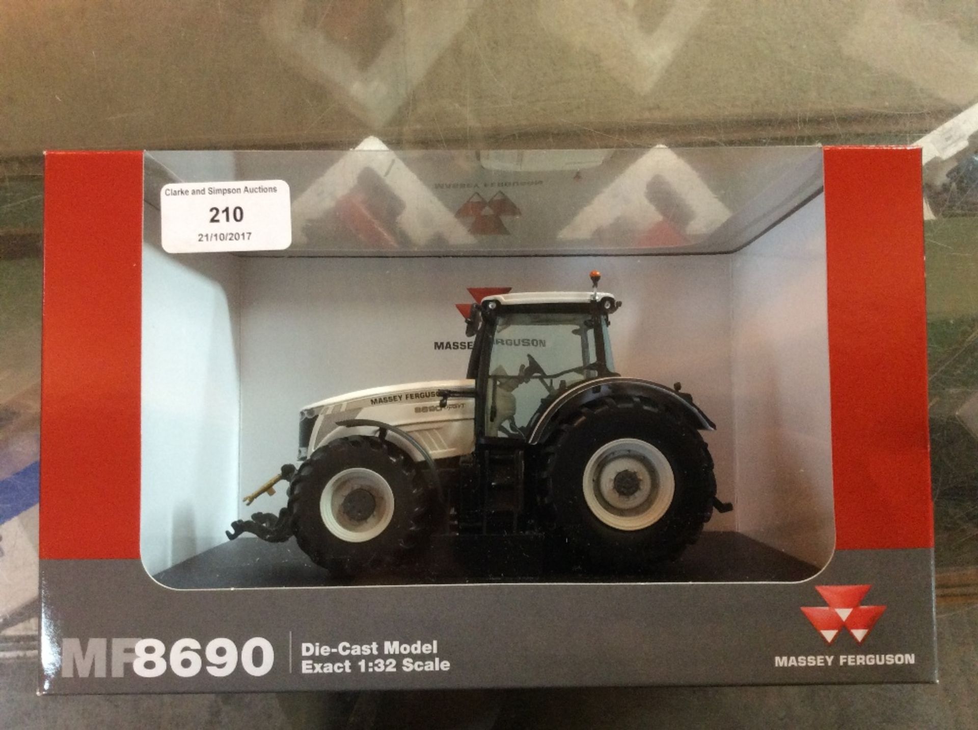 UH 1/32 MF 8690 white limited edition tractor.