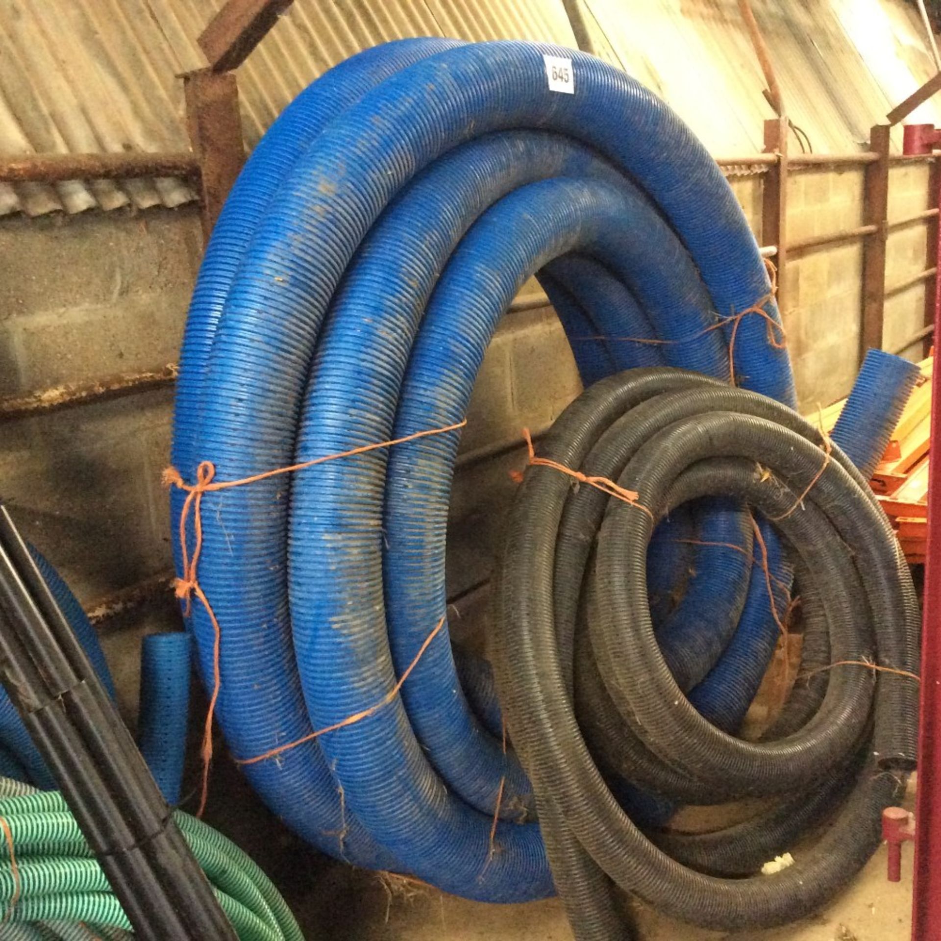 Various drainage pipes.