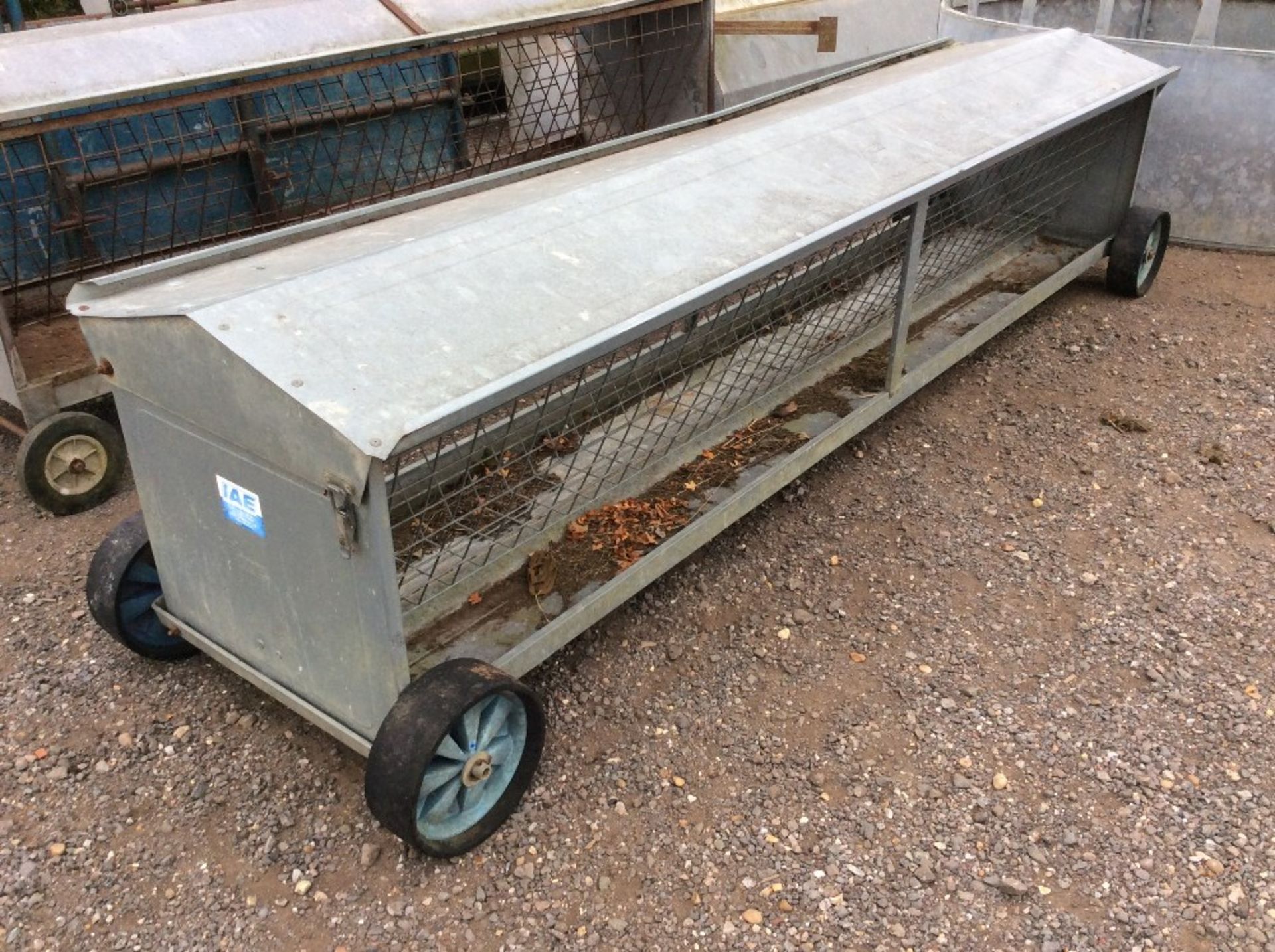 IAE 10ft sheep hayrack on wheels. - Image 2 of 2