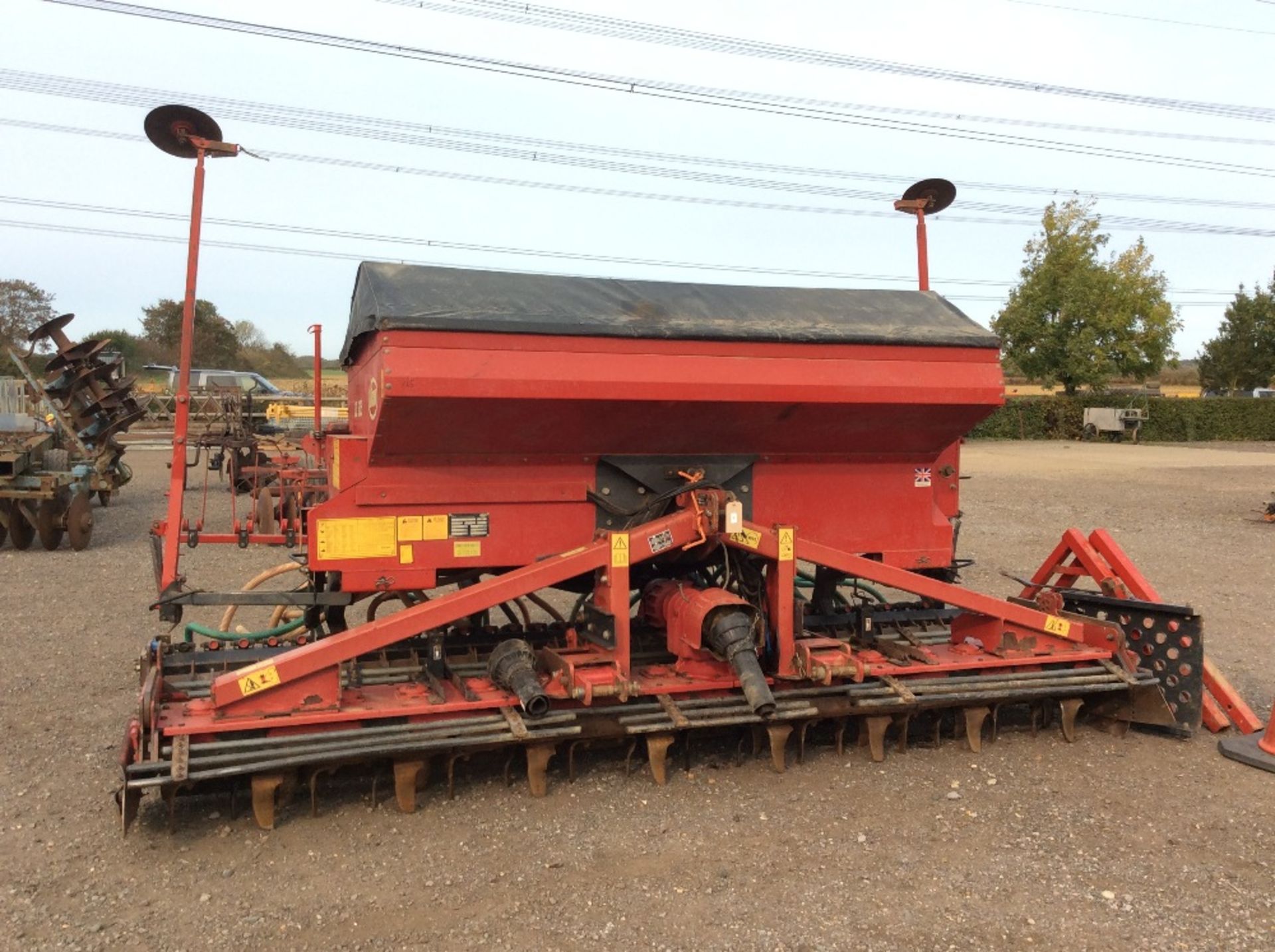 Greenland 4M power harrow. Serial number HOO4149. 1999. With packer. Vendor reports oil leak on