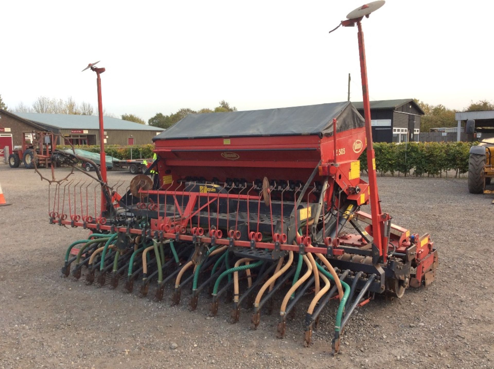 Greenland 4M power harrow. Serial number HOO4149. 1999. With packer. Vendor reports oil leak on - Image 2 of 3