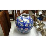 A Chinese floral painted ginger jar