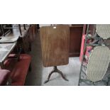 A 19th Century mahogany occasional table, raised o