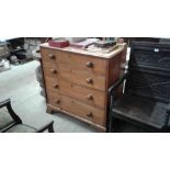 An early 19th Century mahogany chest fitted four l