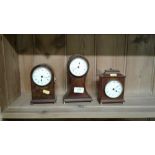 Three Comitti of London mantel clocks