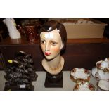 An Art Deco style bust