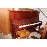 A John Broadwood & Sons mahogany upright piano