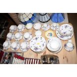 A Hammersley & Co. floral decorated teaset; togeth