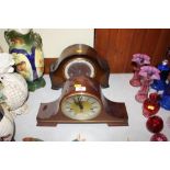 Two mantel clocks