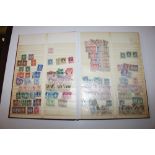 A stock book of British and Commonwealth stamps