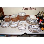 A large quantity of Victorian Ashworth Bros. dinne