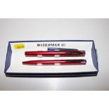 A Waterman's pen set