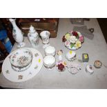 A quantity of various china to include Aynsley Pem