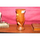 A Pitcairn Island hand of friendship vase