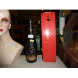 A bottle of Remy Martin Fine Champagne Cognac