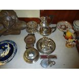 A quantity of various silver plated ware to includ