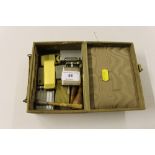 A small case containing gold plated Dunhill lighte
