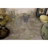 A quantity of various glassware to include fruit b