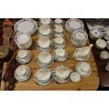 A quantity of Wedgewood Clementine patterend tea a